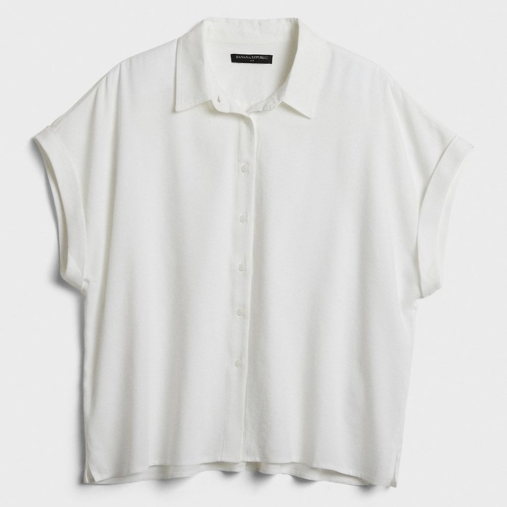 Banana Republic Petite Boxy Shirt (XS Petite)
